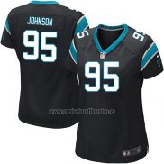 Camiseta NFL Game Mujer Carolina Panthers Johnson Negro