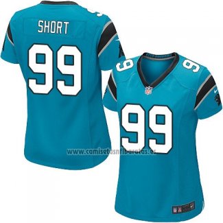 Camiseta NFL Game Mujer Carolina Panthers Short Azul