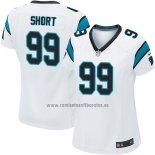 Camiseta NFL Game Mujer Carolina Panthers Short Blanco