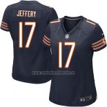 Camiseta NFL Game Mujer Chicago Bears Jeffery Blanco Azul