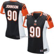 Camiseta NFL Game Mujer Cincinnati Bengals Johnson Negro