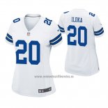 Camiseta NFL Game Mujer Dallas Cowboys George Iloka Blanco