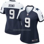 Camiseta NFL Game Mujer Dallas Cowboys Romo Azul Blanco