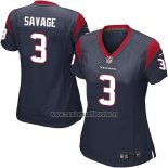 Camiseta NFL Game Mujer Houston Texans Savage Negro