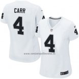 Camiseta NFL Game Mujer Las Vegas Raiders Carr Blanco