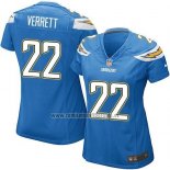 Camiseta NFL Game Mujer Los Angeles Chargers Verrett Azul