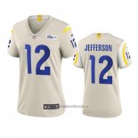 Camiseta NFL Game Mujer Los Angeles Rams Van Jefferson 2020 Marfil