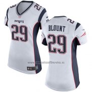 Camiseta NFL Game Mujer New England Patriots Blount Blanco