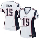 Camiseta NFL Game Mujer New England Patriots Hogan Blanco