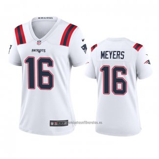 Camiseta NFL Game Mujer New England Patriots Jakobi Meyers 2020 Blanco