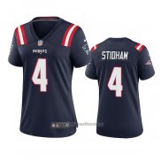 Camiseta NFL Game Mujer New England Patriots Jarrett Stidham 2020 Azul