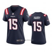 Camiseta NFL Game Mujer New England Patriots N'keal Harry 2020 Azul
