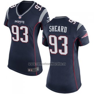 Camiseta NFL Game Mujer New England Patriots Sheard Negro