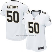 Camiseta NFL Game Mujer New Orleans Saints Anthony Blanco