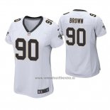 Camiseta NFL Game Mujer New Orleans Saints Malcom Brown Blanco