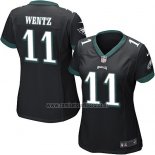 Camiseta NFL Game Mujer Philadelphia Eagles Wentz Negro