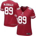 Camiseta NFL Game Mujer San Francisco 49ers McDonald Rojo