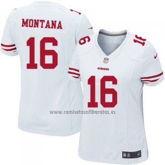 Camiseta NFL Game Mujer San Francisco 49ers Montana Blanco