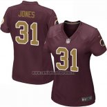 Camiseta NFL Game Mujer Washington Commanders Jones Marron