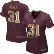 Camiseta NFL Game Mujer Washington Commanders Jones Marron