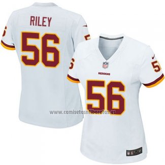 Camiseta NFL Game Mujer Washington Commanders Riley Blanco