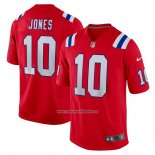 Camiseta NFL Game New England Patriots Mac Jones Alterno Rojo