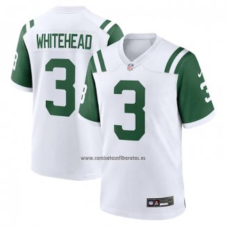 Camiseta NFL Game New York Jets Jordan Whitehead Classic Alterno Blanco