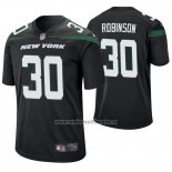 Camiseta NFL Game New York Jets Rashard Robinson Negro 60 Aniversario