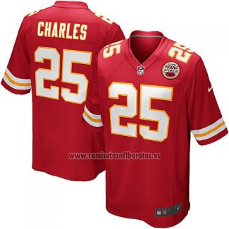 Camiseta NFL Game Nino Kansas City Chiefs Charles Rojo