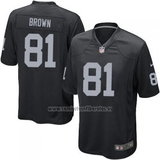 Camiseta NFL Game Nino Las Vegas Raiders Brown Negro