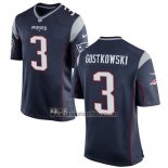 Camiseta NFL Game Nino New England Patriots Gostkowski Negro