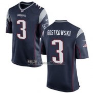 Camiseta NFL Game Nino New England Patriots Gostkowski Negro