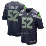 Camiseta NFL Game Seattle Seahawks Darrell Taylor 52 Azul