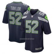 Camiseta NFL Game Seattle Seahawks Darrell Taylor 52 Azul