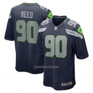 Camiseta NFL Game Seattle Seahawks Jarran Reed Azul