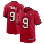 Camiseta NFL Game Tampa Bay Buccaneers Emeka Egbuka 50th Season Patch Rojo