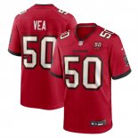 Camiseta NFL Game Tampa Bay Buccaneers Vita Vea 50th Anniversary Rojo