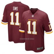 Camiseta NFL Game Washington Commanders Cam Sims Rojo