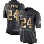 Camiseta NFL Gold Anthracite Washington Commanders Norman Salute To Service 2016 Negro
