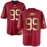 Camiseta NFL Gold Game Houston Texans Clowney Rojo