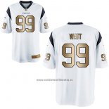 Camiseta NFL Gold Game Houston Texans Watt Blanco