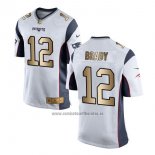 Camiseta NFL Gold Game New England Patriots Brady Blanco
