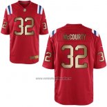 Camiseta NFL Gold Game New England Patriots Mccourty Rojo