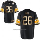 Camiseta NFL Gold Game Pittsburgh Steelers Bell Negro