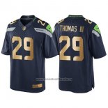 Camiseta NFL Gold Game Seattle Seahawks Thomas Profundo Azul