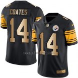 Camiseta NFL Gold Legend Pittsburgh Steelers Coates Negro