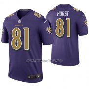 Camiseta NFL Legend Baltimore Ravens Hayden Hurst Violeta Color Rush