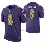 Camiseta NFL Legend Baltimore Ravens Lamar Jackson Violeta Color Rush