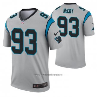 Camiseta NFL Legend Carolina Panthers Gerald Mccoy Inverted Gris