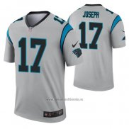 Camiseta NFL Legend Carolina Panthers Greg Joseph Inverted Gris